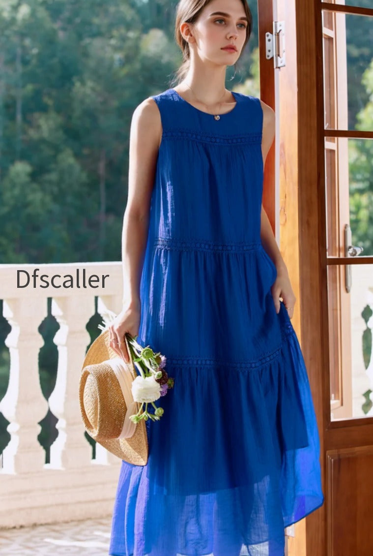 blue-tiered-sleeveless-tank-midi-dress-with-embroidered-detail