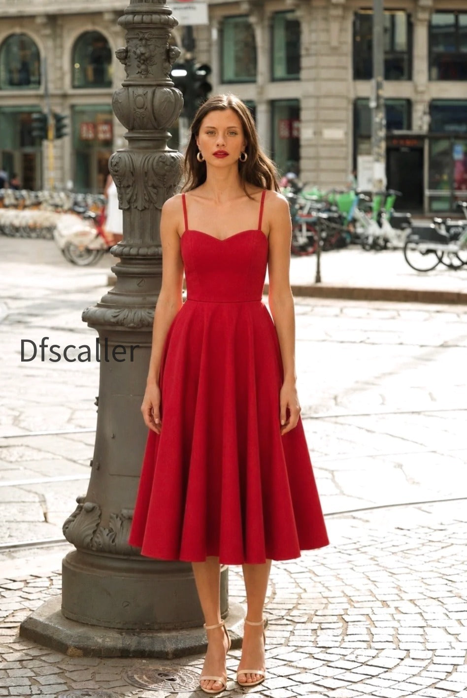 linen-red-dress-bardot