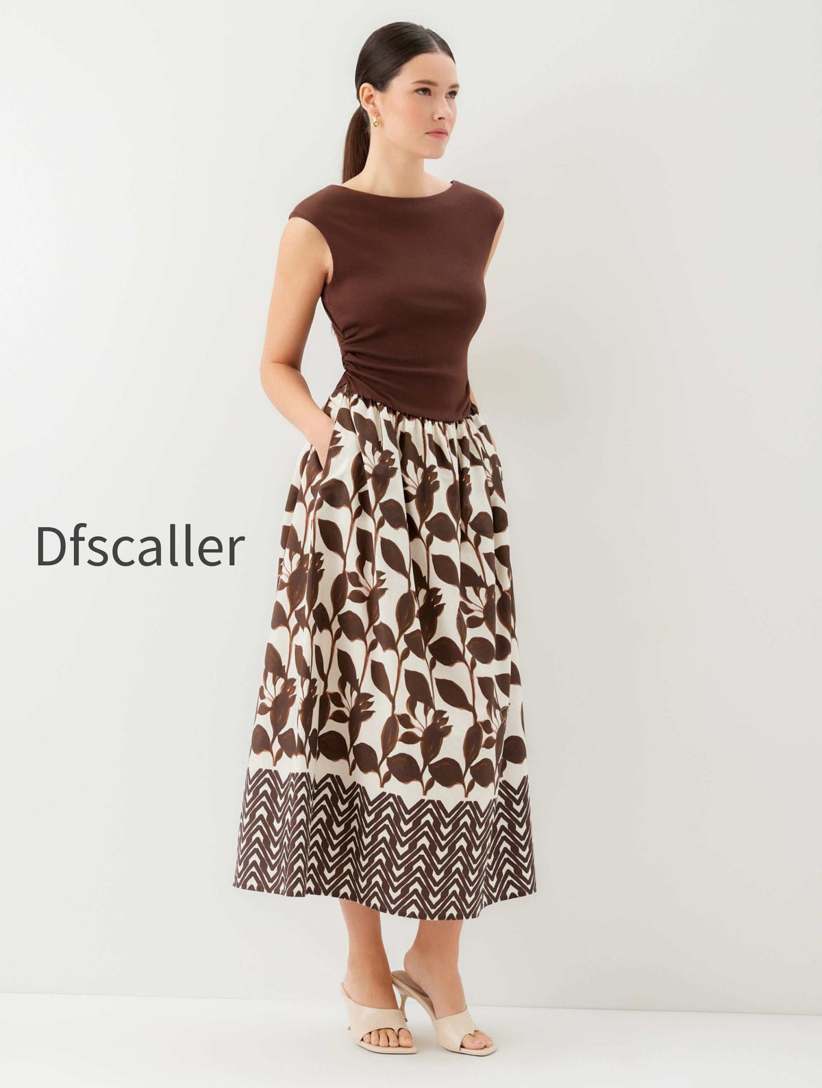 carina-long-contrast-dress-2f47929-brown-with-cream