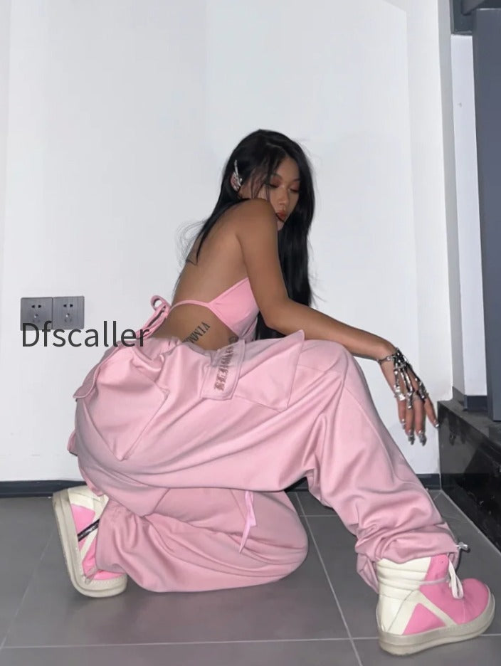 pink-parachute-cargo-women-y2k-hip-hop-oversize-jogging-sweatpants