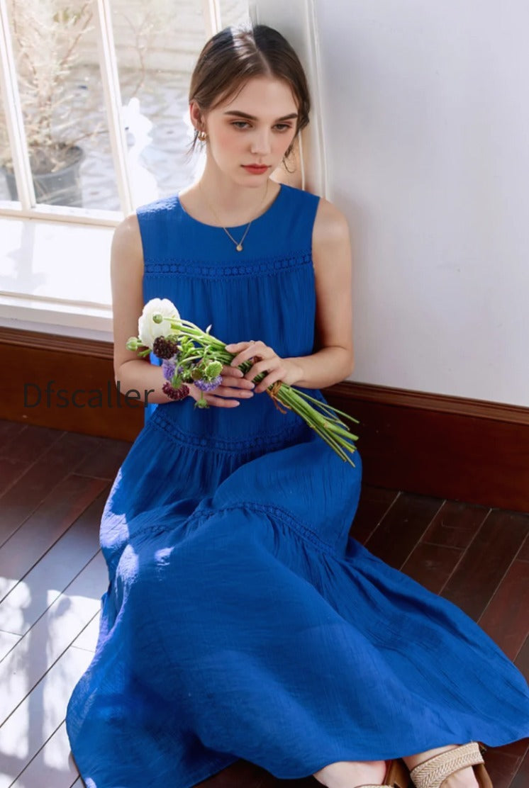 blue-tiered-sleeveless-tank-midi-dress-with-embroidered-detail