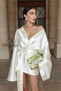 sexy-loose-tie-waist-long-sleeve-satin-mini-silk-dress