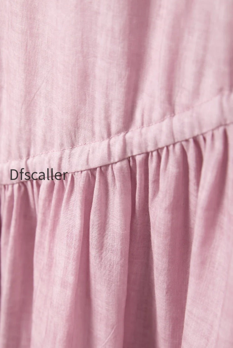 pink-ramie-tencel-tiered-swing-beach-tank-midi-dress